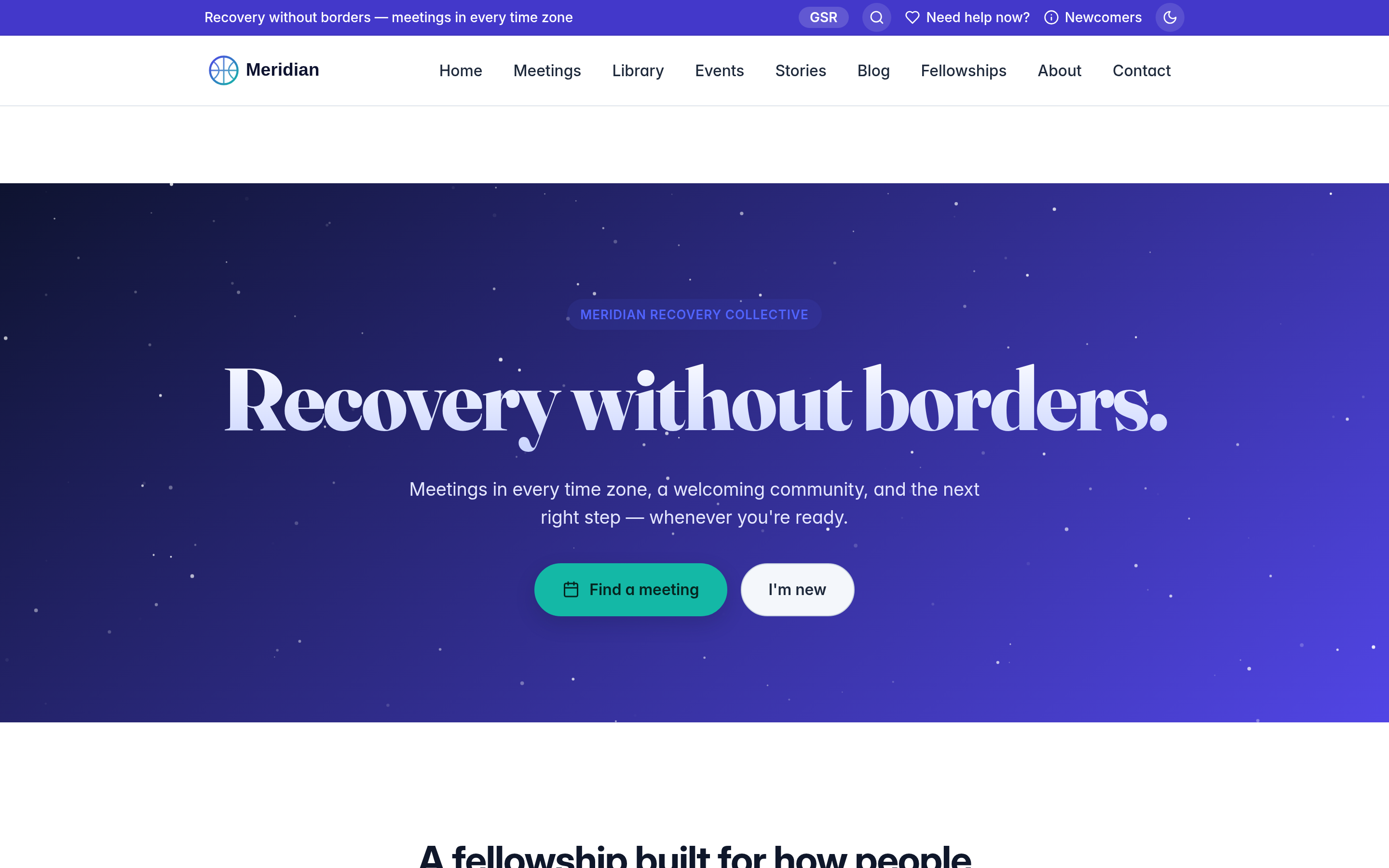 The public fellowship homepage